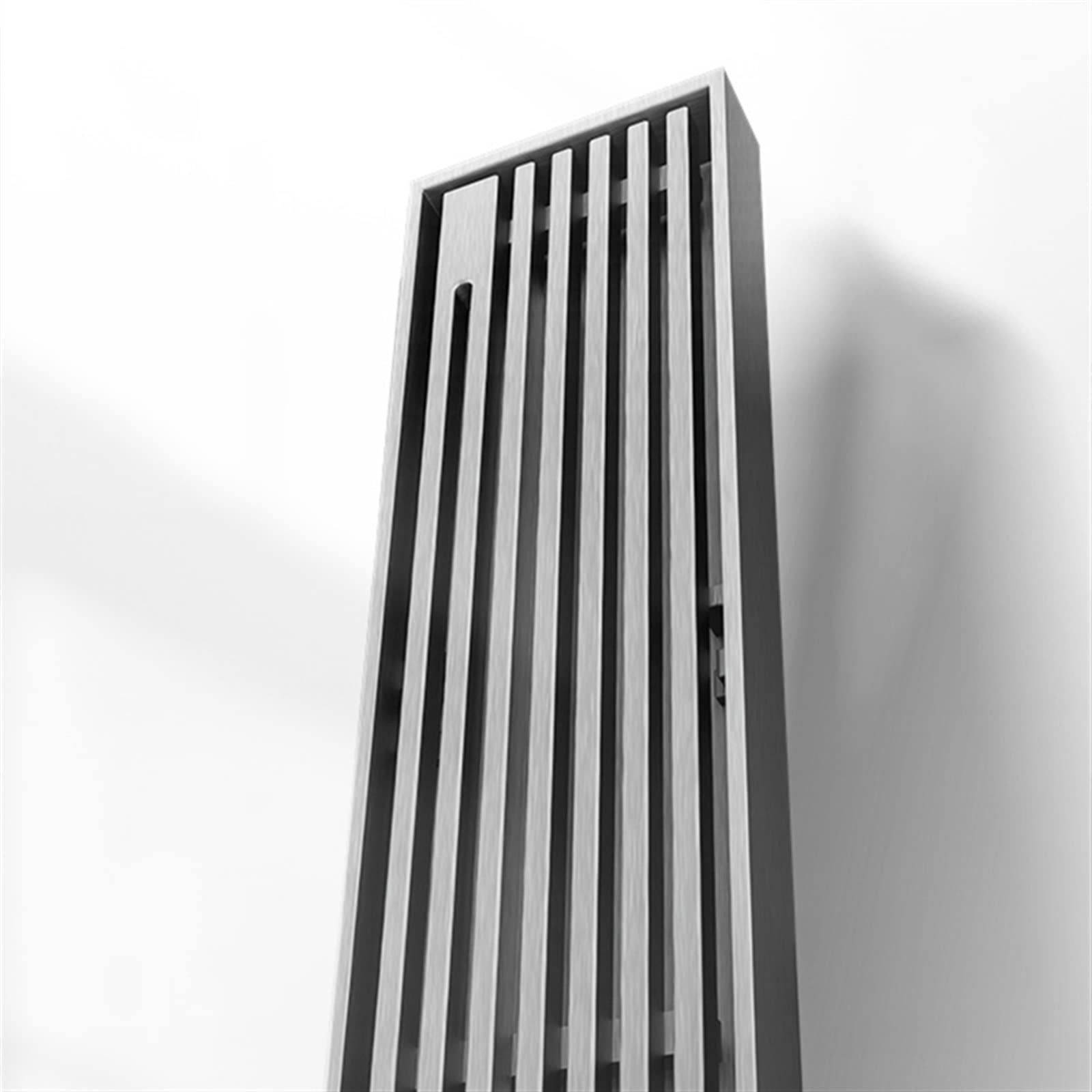 Desagüe De Suelo Invisible De Latón De 6 X 30 Cm para Ducha, Baño, Rectangular, De Gran Desplazamiento, Antiolor.（Brushed B）
