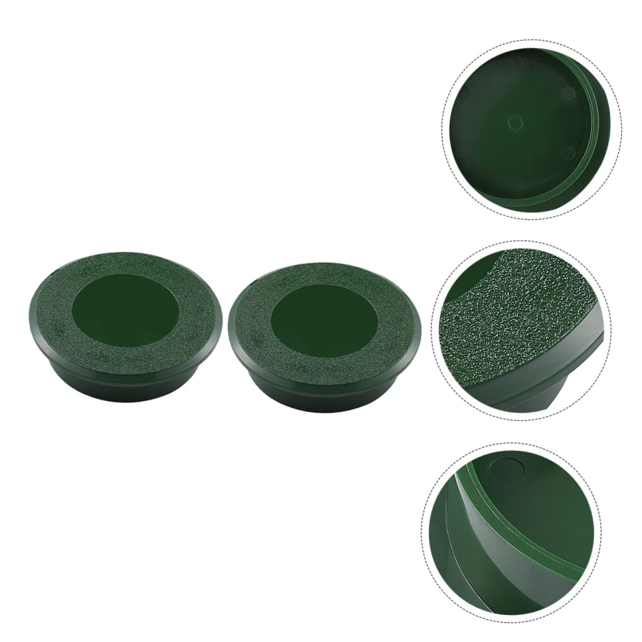 EXAOMBLE 2pcs Portable Golfing Hole Cup Cover Putting Green Accessory Material Easy to Install for Outdoor Golfing Training Convenient Tool
