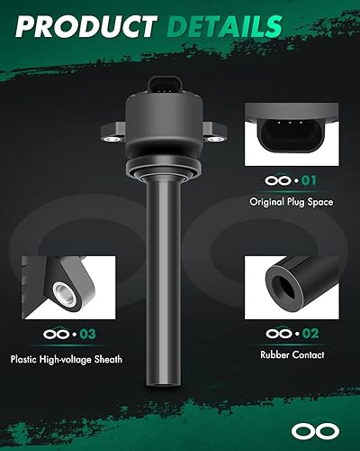 Vista 2068 de SCITOO 1 bobinas de encendido con 4 bujías de iridio para Chevrolet 2011-2015 Cruze 1.4L 2016 Cruze Limited 1.4L 2012-2020 Sonic 1.4L 2013-2021 Trax