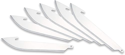 OUTDOOR EDGE 3.5" RazorSafe Replacement Knife Blades, 6 Pieces