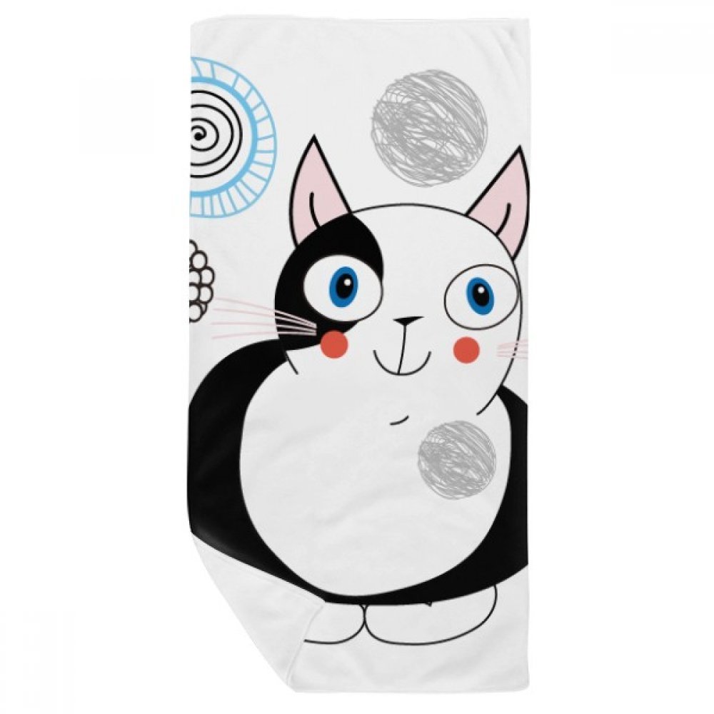 Serviette de bain motif Fat Cat idéale pour le sport et vos déplacements