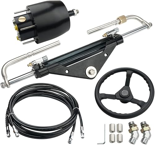 90-150HP Front Mount Hydraulic Steering Cylinder Outboard Marine for Yamaha Mercury BayStar Teleflex Boats Steering