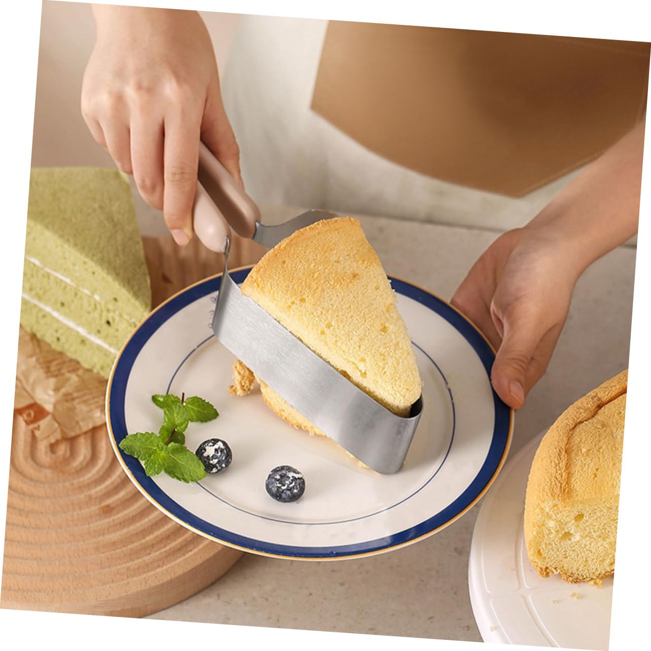 TOYANDONA Coupe-gâteau Pelle à Tarte Léger et Facile à Utiliser 4pcs en Acier Inoxydable Accessoire Indispensable pour Découpe Précise pour Parties et Pâtisseries