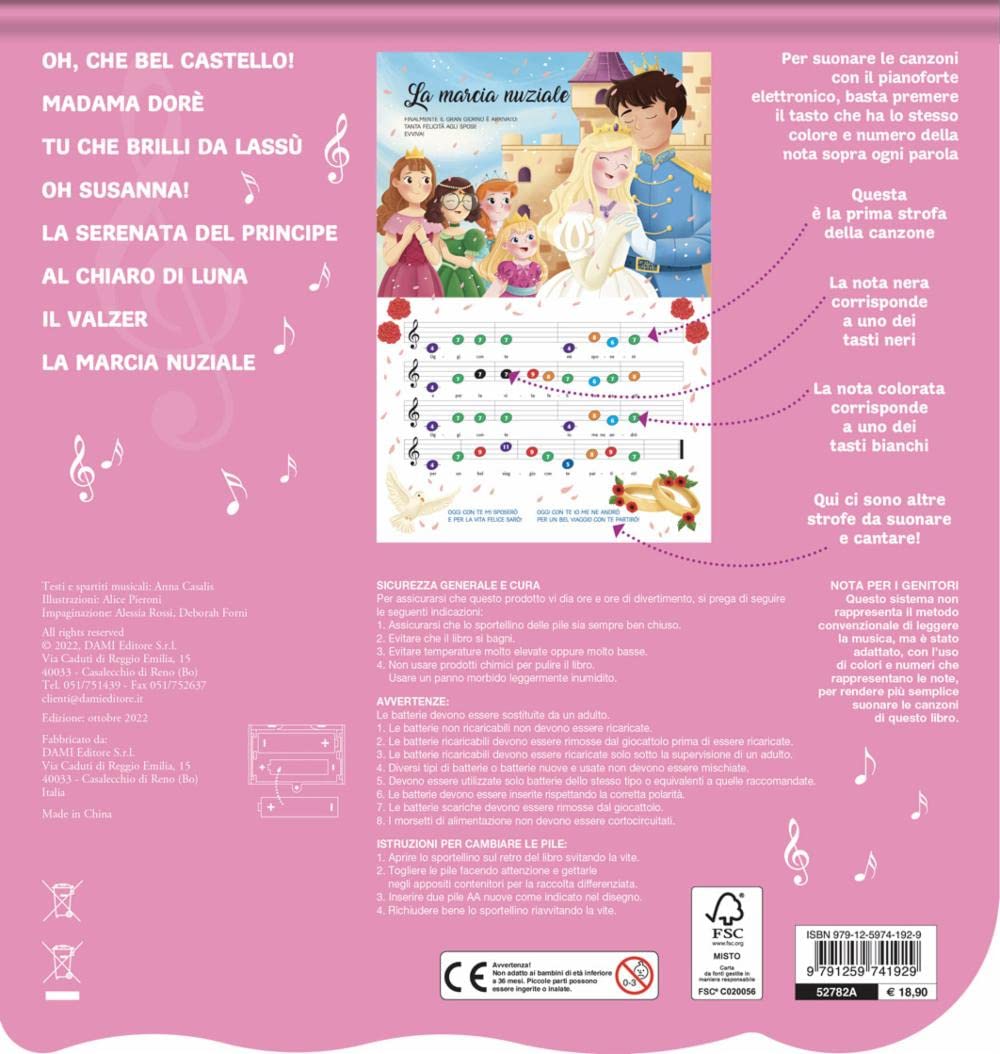 Libro pianoforte delle principesse
