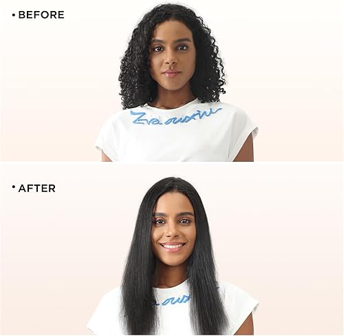 Miniatura 6 de Prizm Cepillo alisador de cabello, calentamiento rápido de 20 segundos, peine alisador de cabello con iones negativos con menos encrespamiento, 4