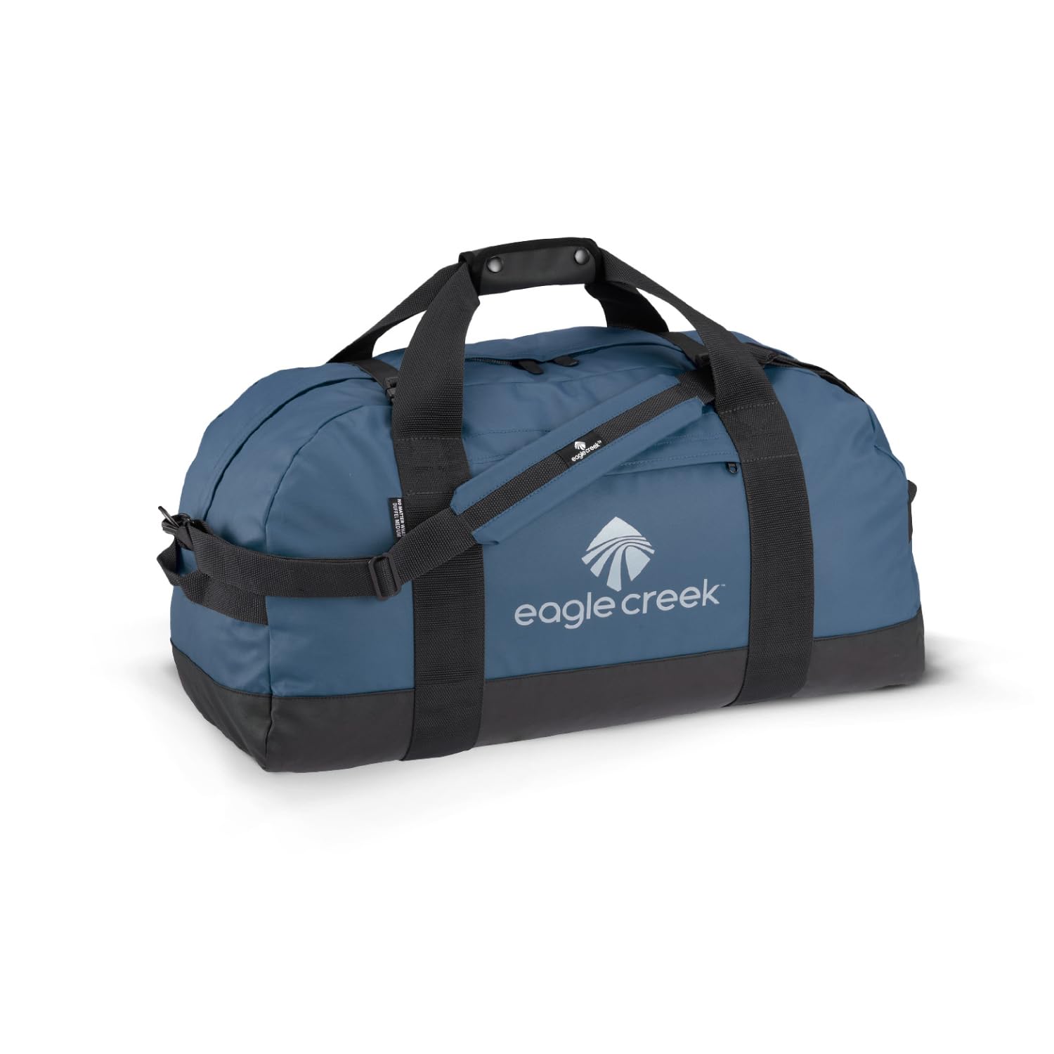 Eagle Creek No Matter What Duffel Travel Bag - Rugged and Water-Resistant Lockable Classic with Bar-Tacked Reinforcement, Storm Flap, and Separate Storage Pouch, Slate Blue - Medium