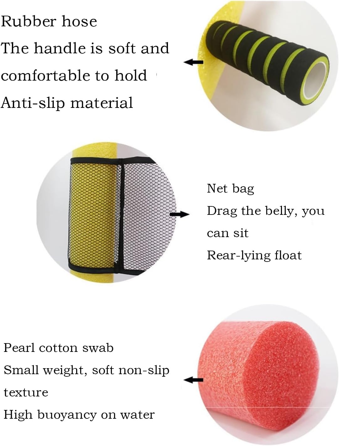 Pool Swim Noodle,Thin Pool Noodles Foam Tube A-Frame Float,Floating Large Rafts,Bright Foam Noodles for Swimming,Water Toys Exercise Aid