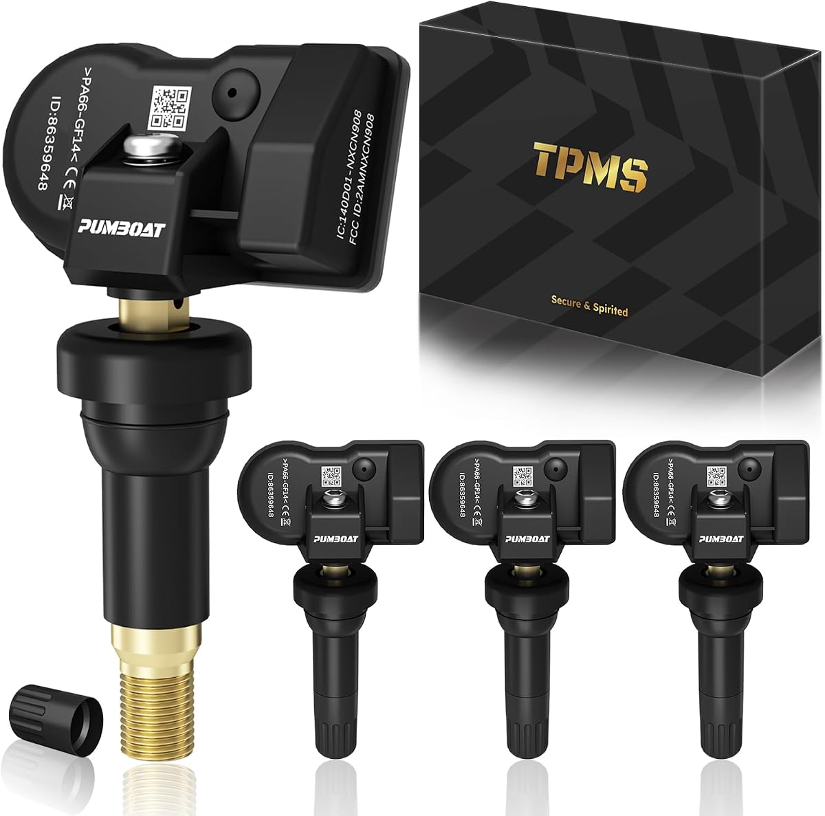 TPMS(sensor de presión de neumáticos) FIT Chevrolet/Chevy/GMC/Buick/Cadillac 4 UNIDADES | Cobertura Dual-Axis 360 °Full 2026 Nuevo TPMS actualizado preprogramado FIT Chevrolet/Chevy GMC Buick Cadillac desde 2007