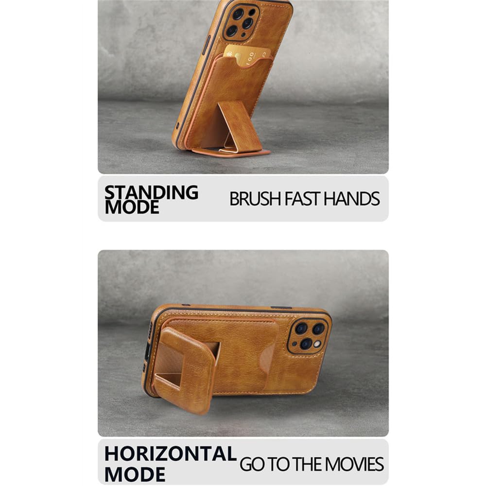 Cover IPhone 15 Pro Max Custodia Portafoglio Per IPhone (dall'11 Al 16 Pro Max) - Con Porta Carte, Antiurto, Sottile Custodia Con Portacarte Per IPhone 16 - Foto 2