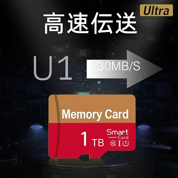 1024GB micro sdカード 高速データ転送 ミニSDカード メモリケース付き SD変換アダプタ 対応 TFカード - 3