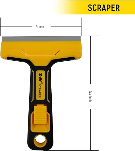 Miniatura 3 de XW Juego de raspador de cuchillas de afeitar, herramientas raspadoras de pintura para masilla, 20 cuchillas adicionales incluidas, paquete de 2