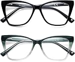 LKEYE Oversized Reading Glasses Women Cat Eye Photochromic Computer Reader Stylish Ladies Designer Fashion Big Eyewear LK6042