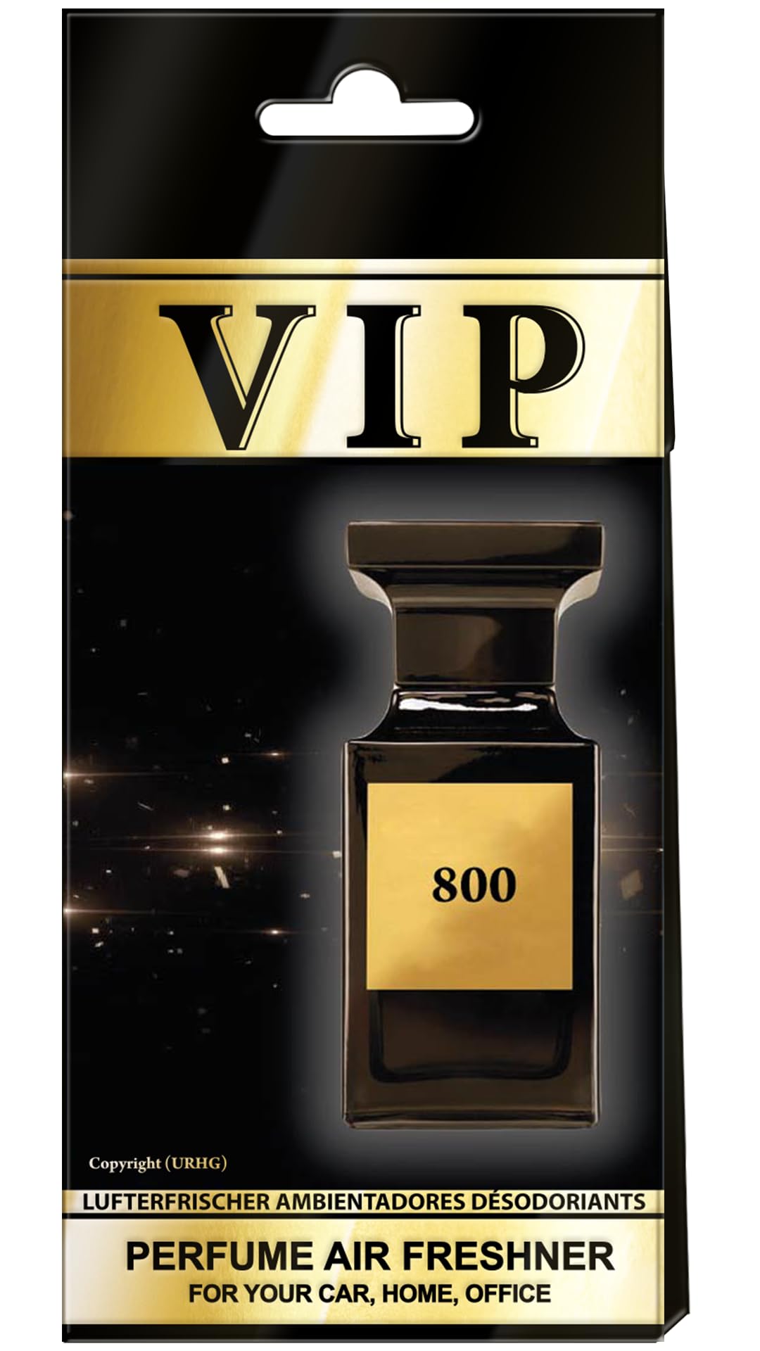 Vip - Desodorante en aerosol, paquete de 3 y ambientador de coche, 3 unidades, fragancia interior para coche, hogar, oficina, perfumes lujosos inspirados en las mejores casas de perfume, aroma de