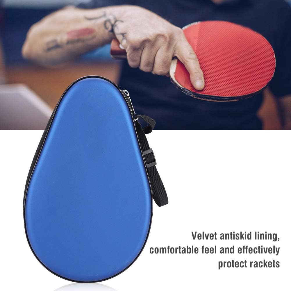 VGEBY Table Tennis Racket Hard Case, Waterproof PU Table Tennis Case Tennis Racket Hard Case Ping Pong Bat Bag Cover Ping Pong Hard Case