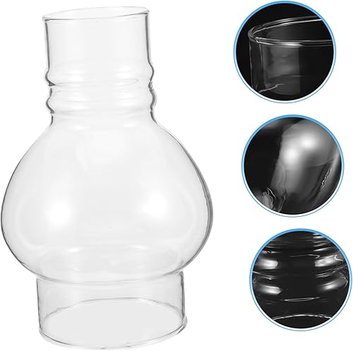 Miniatura 4 de Pantalla redonda para lámpara de aceite con diseño grueso a prueba de viento para decoración del hogar y regalo de alta transmisión de luz