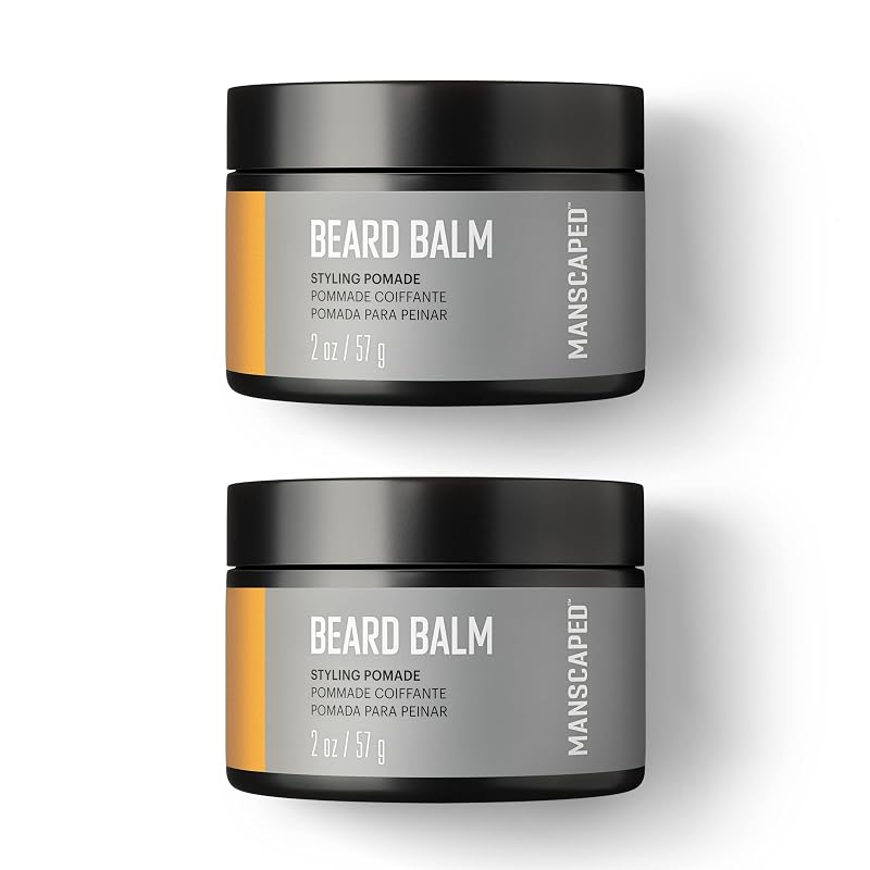 Bálsamo para Barba MANSCAPED com manteiga de karité, óleo de coco e cera de abelha — Pacote com 2