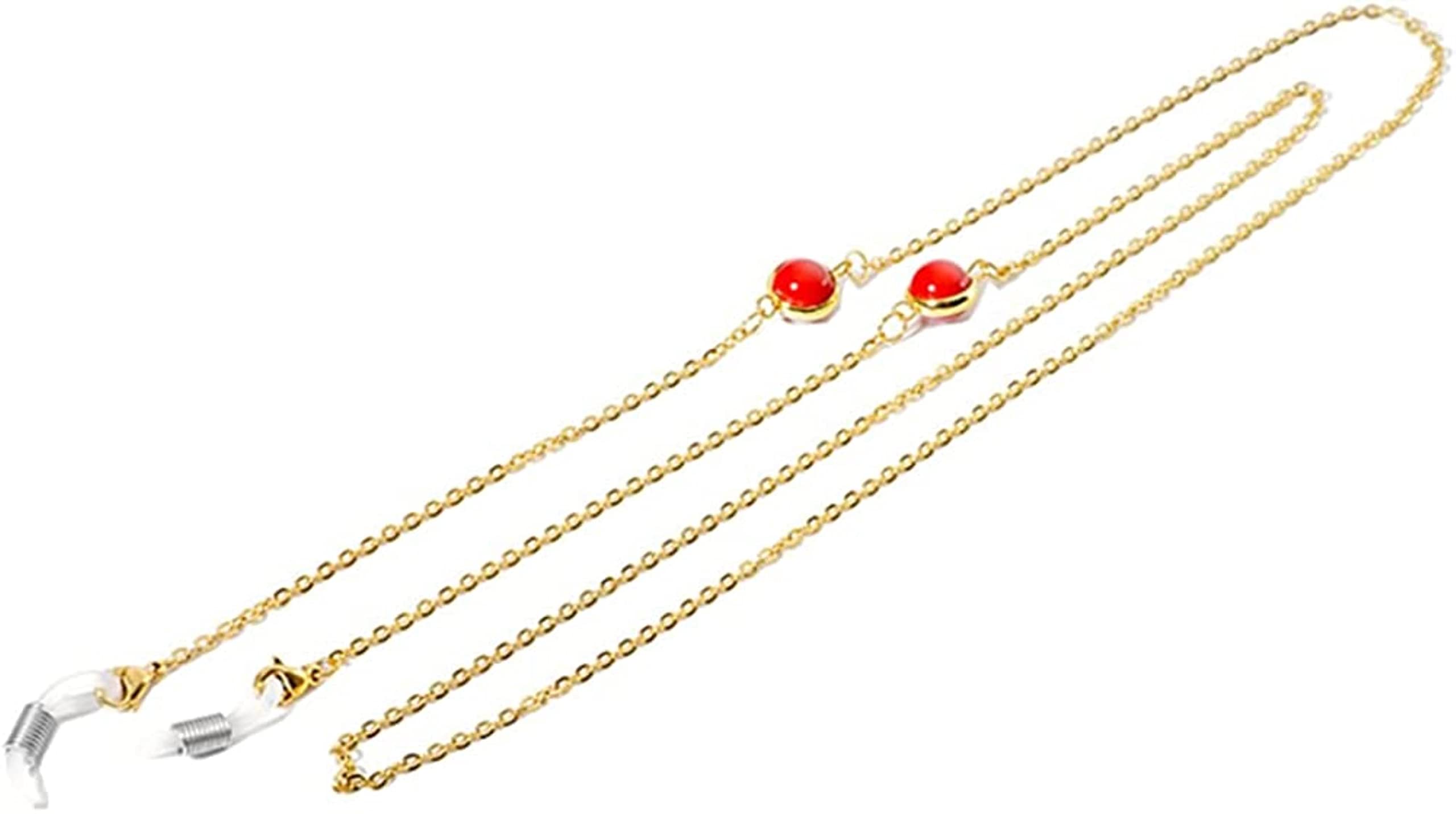 REVAHI Cadenas de Gafas de Sol, Cadena de retención de Gafas, Soporte de Correa para Gafas, Cadena de Gafas, cordón para el Cuello para Mujer