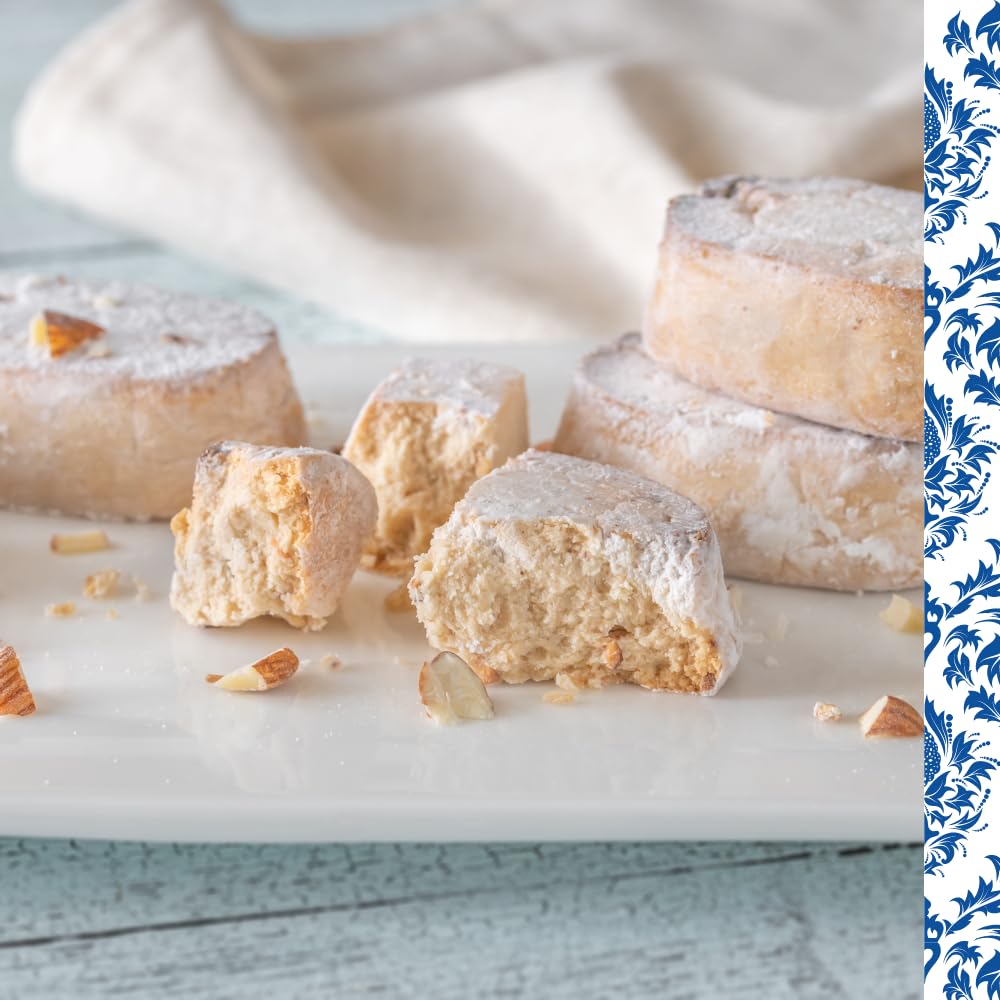 DOÑA JIMENA - Polvorón de Almendra, Calidad Suprema, Sabor Clásico, Exquisito al Paladar, Típico Dulce Navideño, Receta Artesanal, 430g