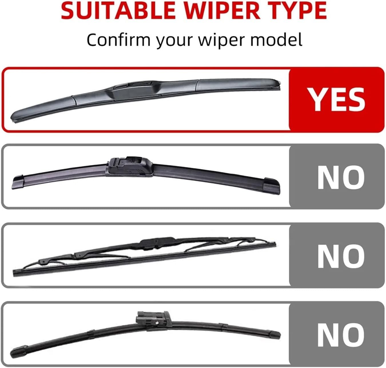 Universal Car Windshield Wiper Blade Filling Strip - Compatible with 14" to 28" 3-Section Wiper Blades(28 inch)