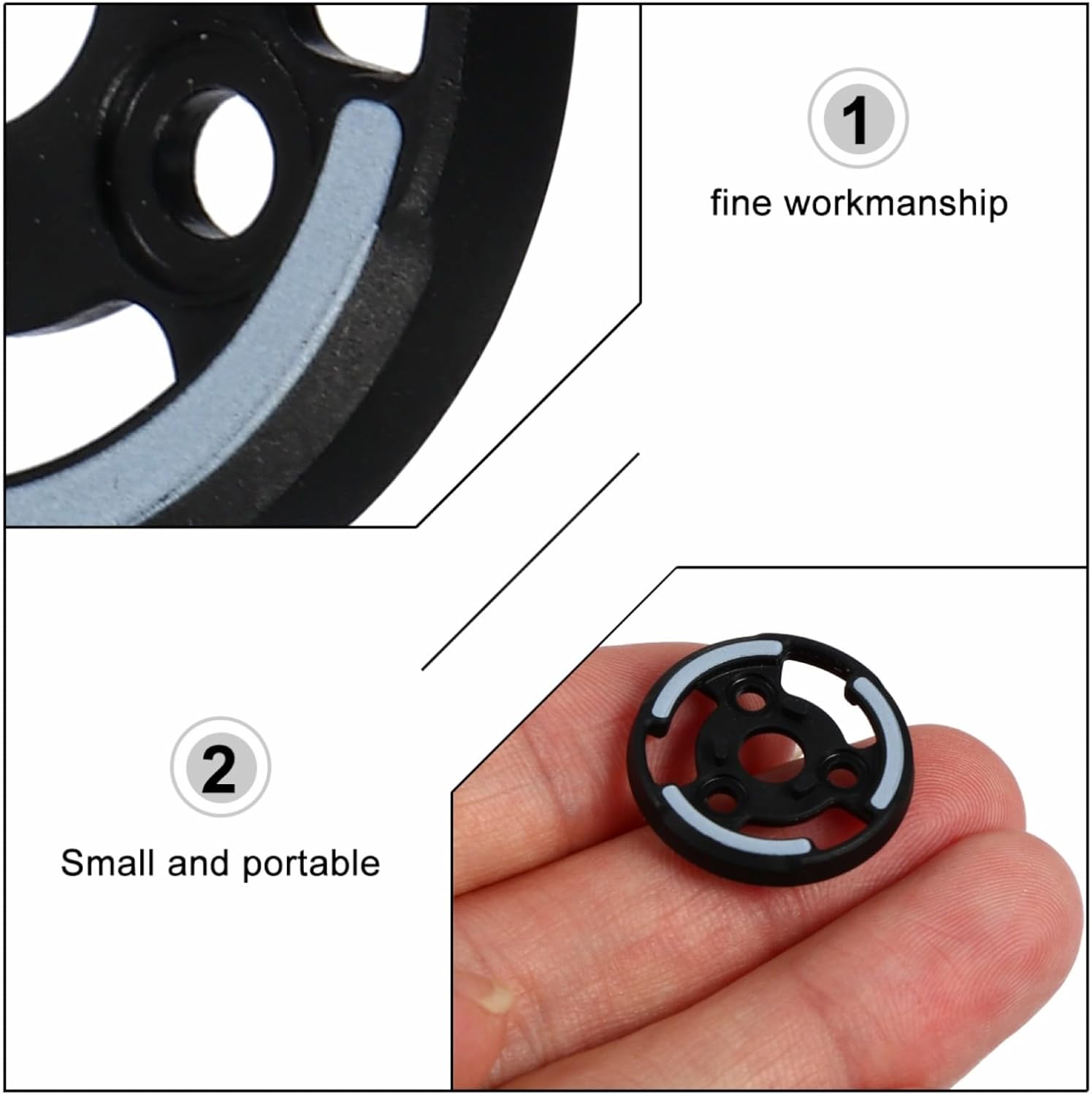 KOMBIUDA 2pcs Quick-Release Propeller Mount Compatible Prop Mounting Plate for Easy Installation and Replacement Drone Accessory for Damage Repairs