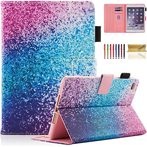 iPad Mini Case, iPad Mini 2/3/4/5 Case, Dteck Slim Folio Stand Protective Leather Wallet Cover with Smart Auto Wake/Sleep for iPad Mini 1/Mini 2/Mini 3/Mini 4/Mini 5th Generation, Rainbow Sand
