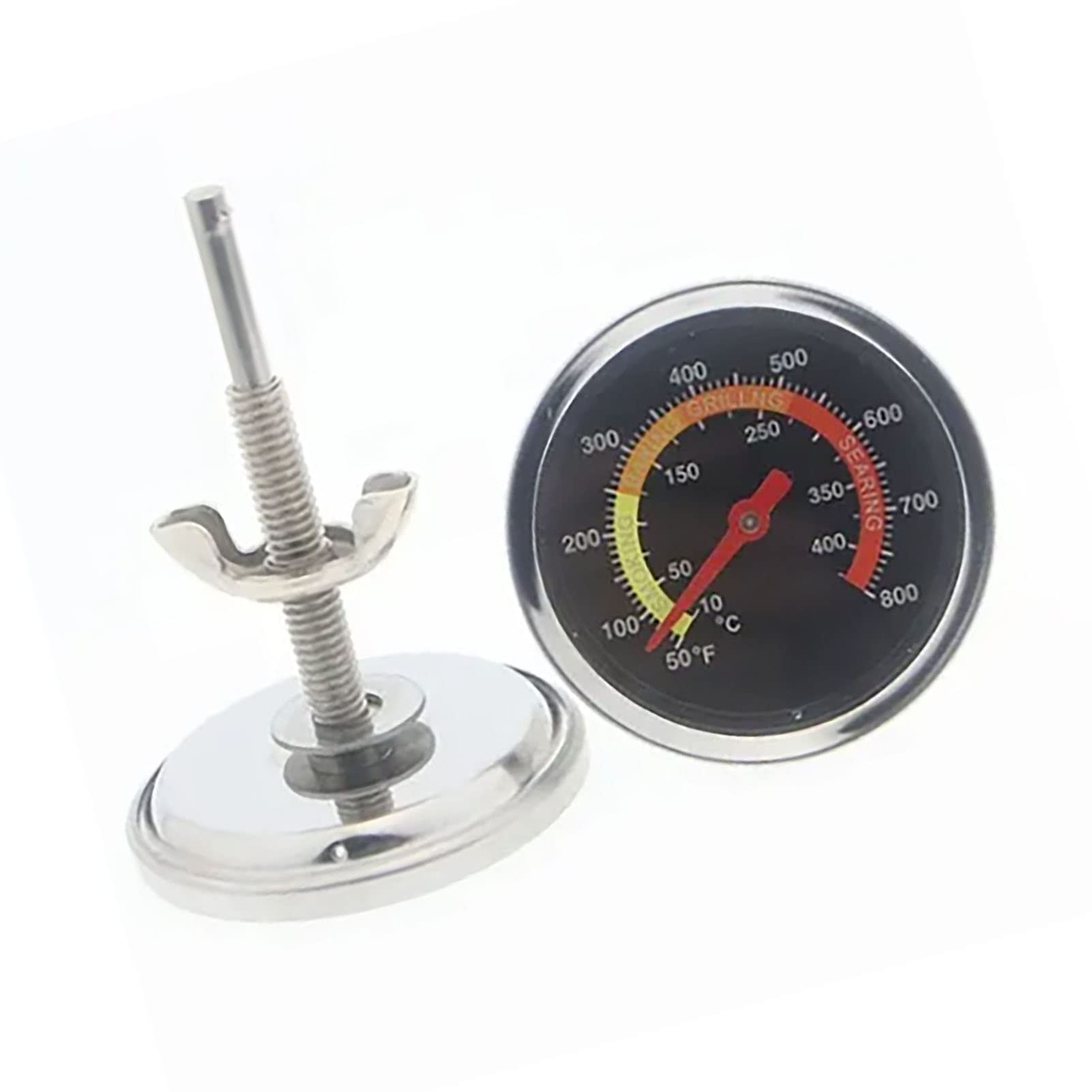 Bimetal Oven with Bracket Base Dial Display Temperature Meter for Barbe Grill is Designed with a Large 37323 i Dial Providing a C and Intuitive Oven ThermometerOven Temperature
