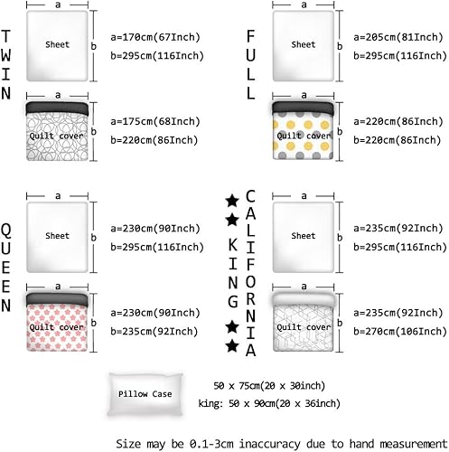 Miniatura 6 de Western Bohomia - Juego de funda de edredón tamaño individual microfibra lavada 4 piezas funda de edredón con cremallera y niveles estilo vaquero