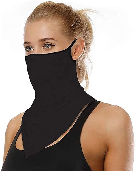 Kyerivs Face Mask Reusable Washable Cloth Bandanas Women Men Neck Gaiter Cover Ear Loops