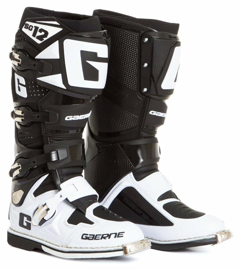 Amazon.com: Gaerne SG-12 Men's Black/White Motocross Boots - 8
