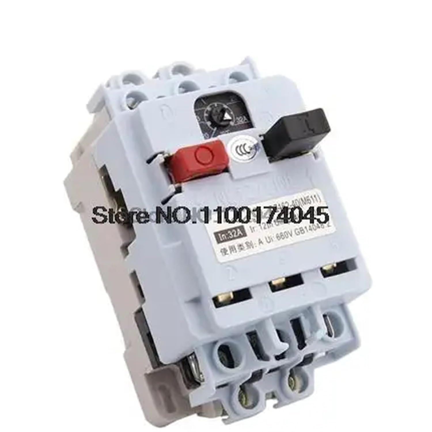 Waterproof Moulded Case Circuit Breaker MCCB DZ162-16 (M611) 10A 16A Motor Protection Switch Rainproof Type(with case,10A)