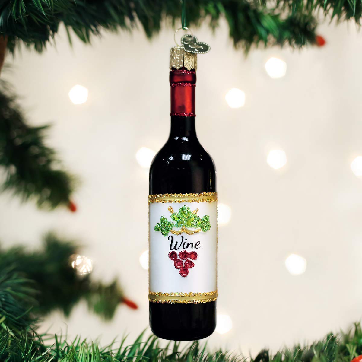 Old World Christmas Whiskyflaschen-Ornamente – Mundgeblasene Glasdekoration Für Den Weihnachtsbaum