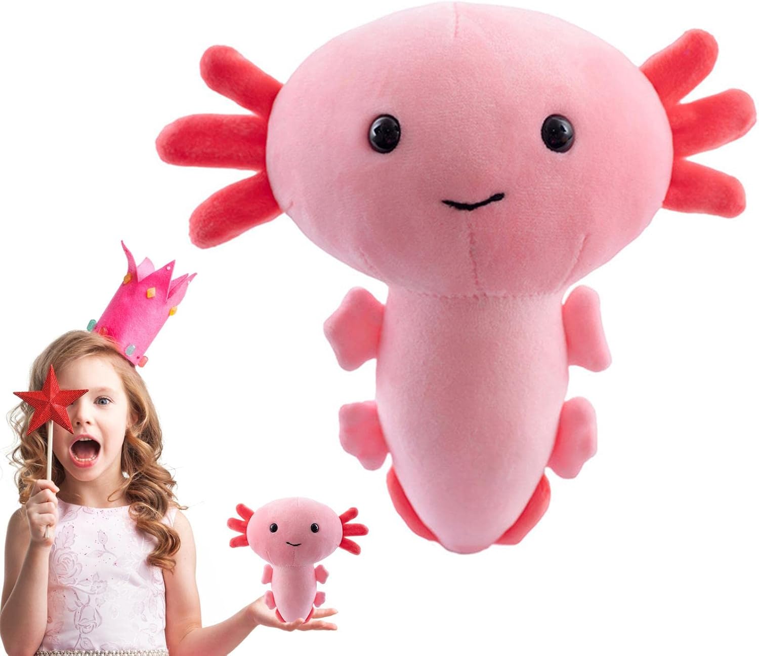 Axolotl Plush Toy, Cute Axolotl Stuffed Animal, Mexican Salamander