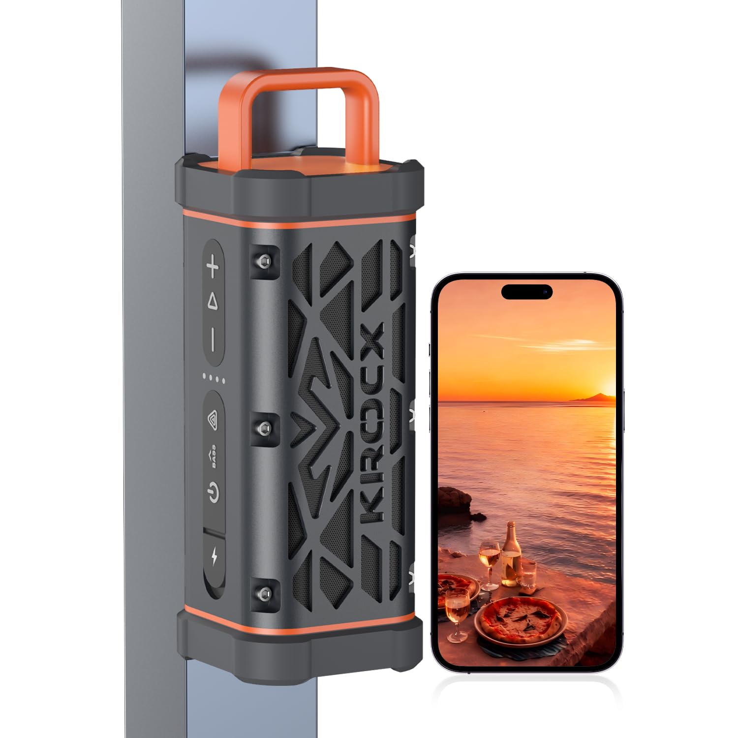 TRAVOR Enceinte Bluetooth Magnétique Tout Durable Métal avec IP68 - Les Beatles, Paul McCartney, John Lennon, RIngo Starr, George Harrison TRAVOR Enceinte Bluetooth Magnétique Tout Durable Métal avec IP68