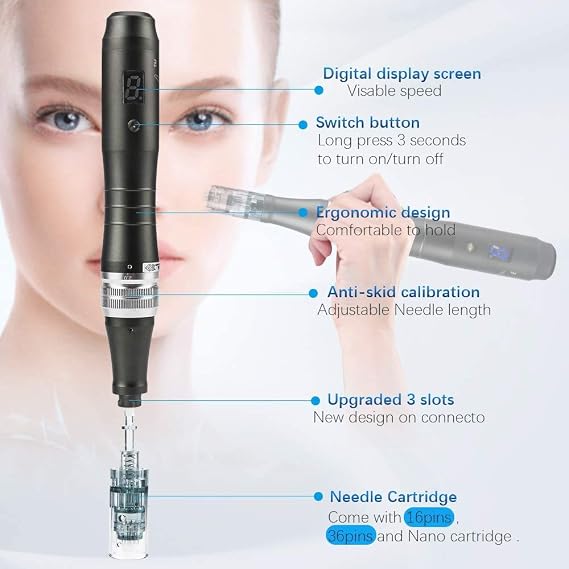 Dermapen M8 Wireless Microneedling Pen, 36 PIN, 11 PIN & Nano