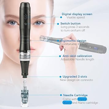 Dermapen M8 Wireless Microneedling Pen, 36 PIN, 11 PIN & Nano