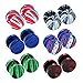 JewelrieShop Fake Plugs Faux Gauges Plugs Earring for Men Stainless Steel Studs Circle Flat Back Cheater Illusion Tunnel Dumbbell Earrings Ear Plugs Women (05. Two of Each Color,6 Pairs,16G,10mm)