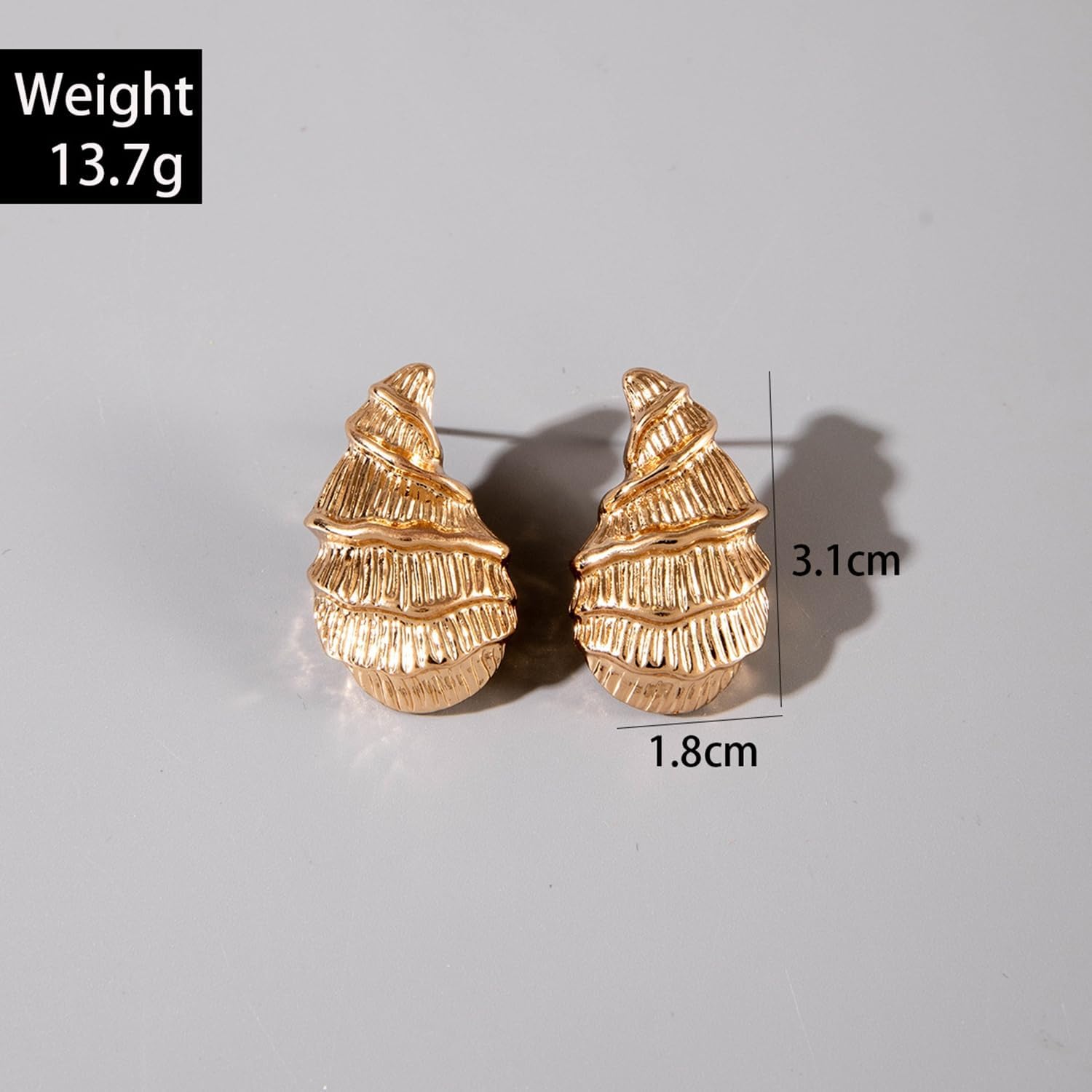 ASTRUE Elegant Gold Hoop Earrings for Women - Hypoallergenic Lightweight Geometric Jewelry for Daily Wear & Special Occasions - Image 5