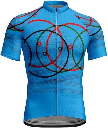 Maglia Da Ciclismo Uomo | Poliestere | Asciugatura Rapida | Traspirante | Taglie XXS-6XL | 3 Tasche | Riflettenti
