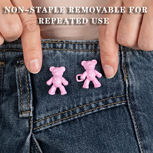 Waist Bear Buttons For Jeans,Bear No Sew Buttons,Pant Waist Tightener,Adjustable Jean Buttons Pins For Women Skirt Pant Jeans 8 Sets Txzwjz #TOP2