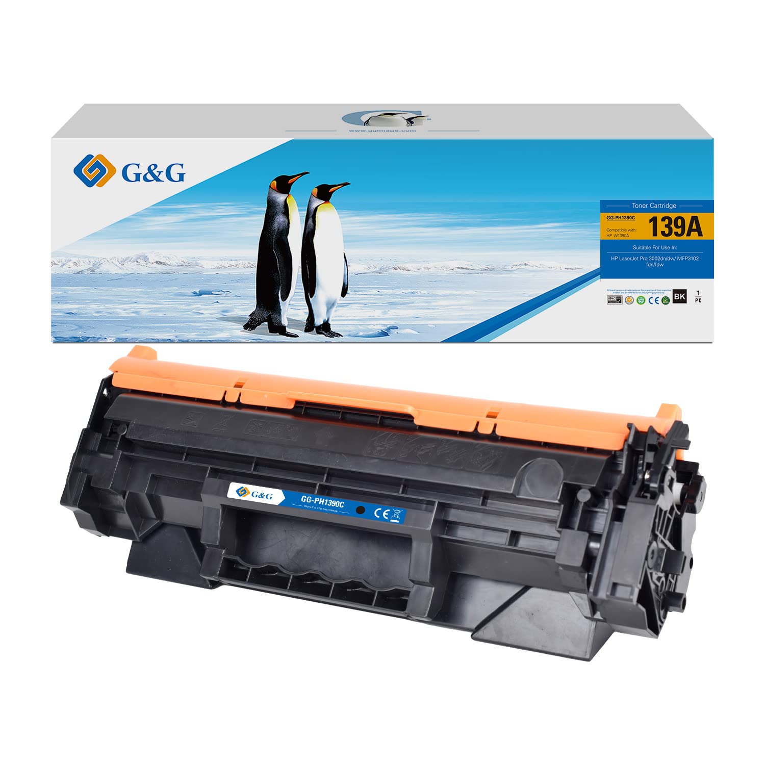 HP 139X W1390X, Negro, Cartucho Tóner de Alta Capacidad Original, de