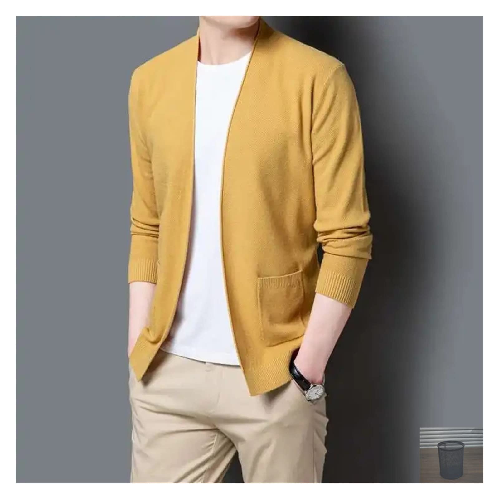 Veste en coton fine contre la fraîcheur de l'automne pull col V