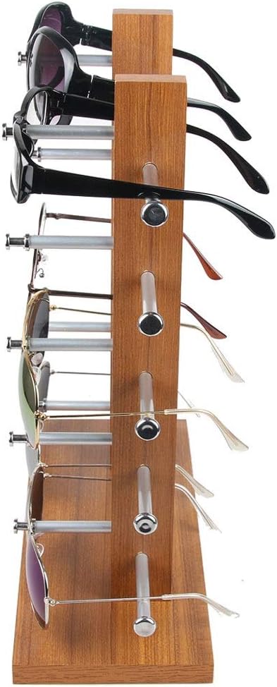 Glasses Frame Double Row Glasses Display Stand Multifunctional Display Stand Creative Sunglasses Frame Home Decoration Display Stand (Color : Type A-can Put 8) (Type A)