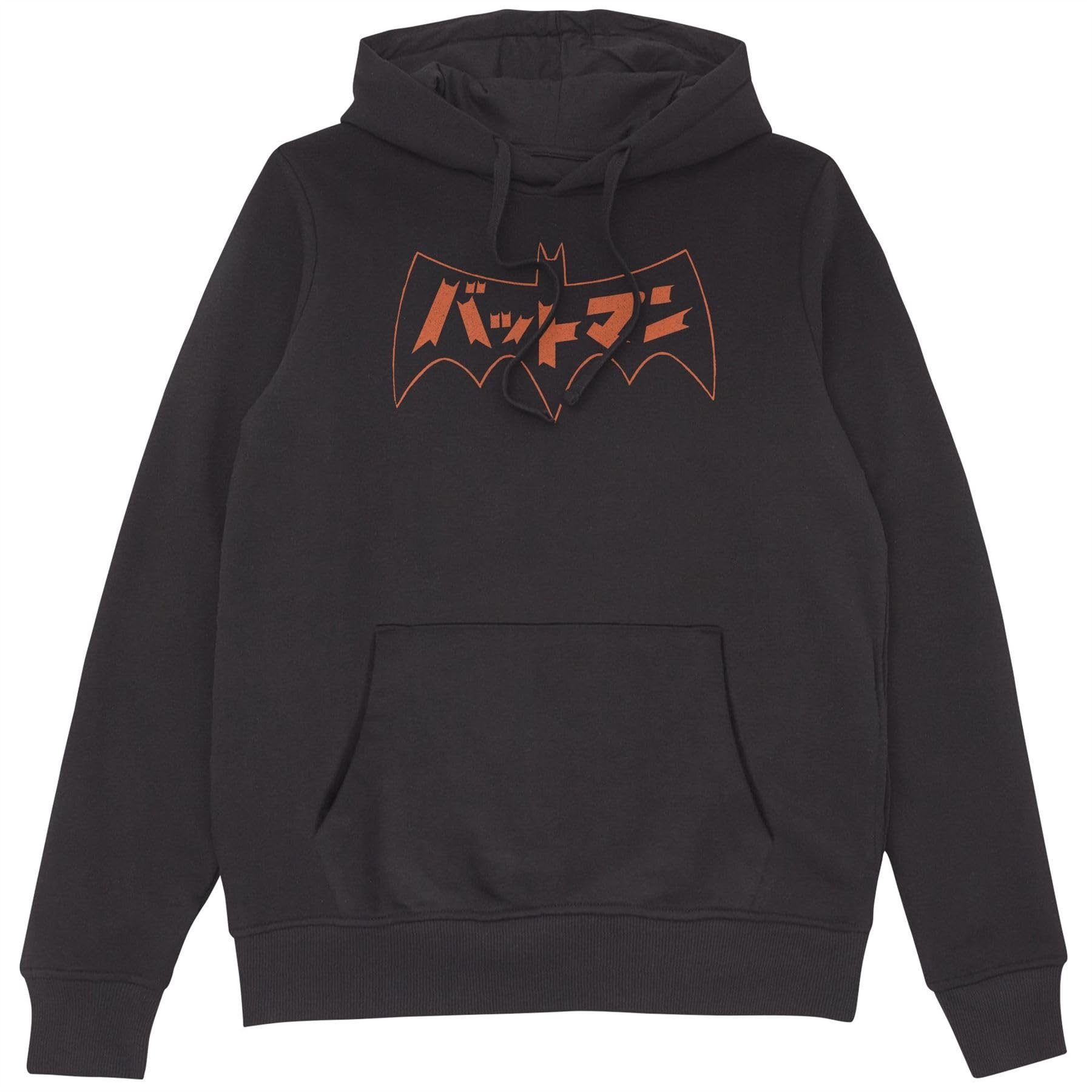 Dc Comics Unisex Black Batman Japanese Logo Hoodie - | Size: Large