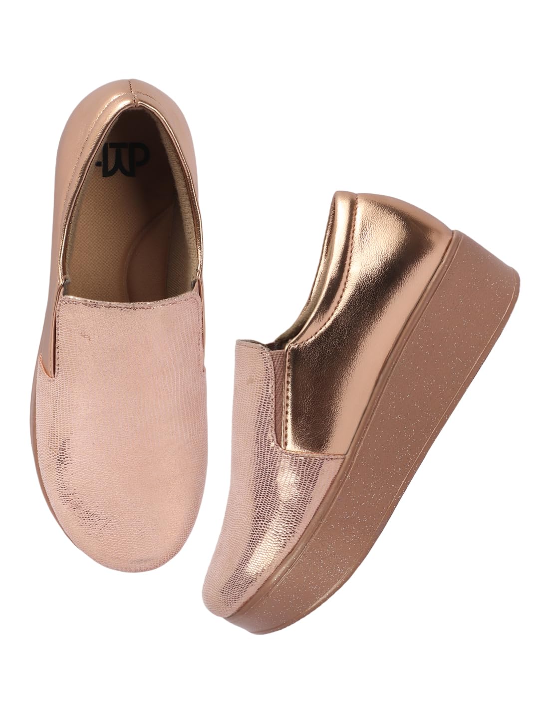 the white pole Trendy Shiny Slip-on All Occasion Loafer Shoes for Women & Girl-picture-16