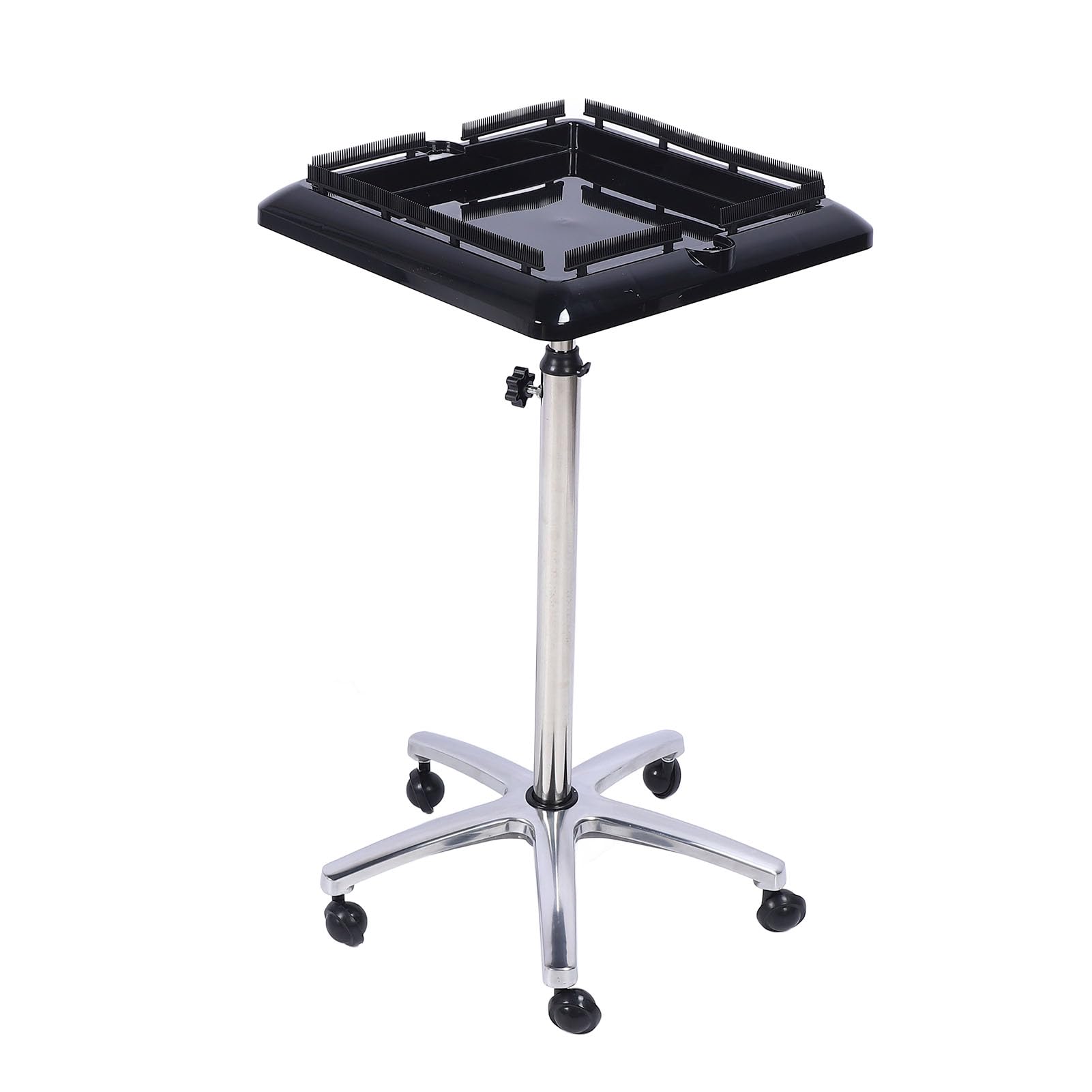 Generic Carro con Bandeja para Salón, Carro con Bandeja Rodante para Peluquero Duradero, Ruedas Flexibles, para Extensión de Cabello para Salón de Pelucas, 40 X 40 X 70 Cm a 40 40 110 Cm