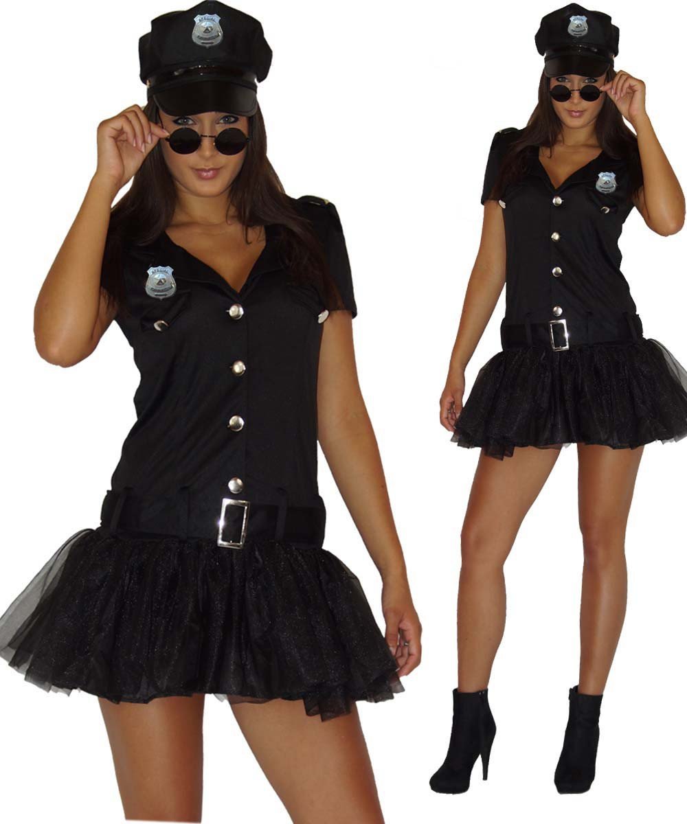 Maylynn 13709 – Disfraz de mujer policía sexy, vestido y gorra