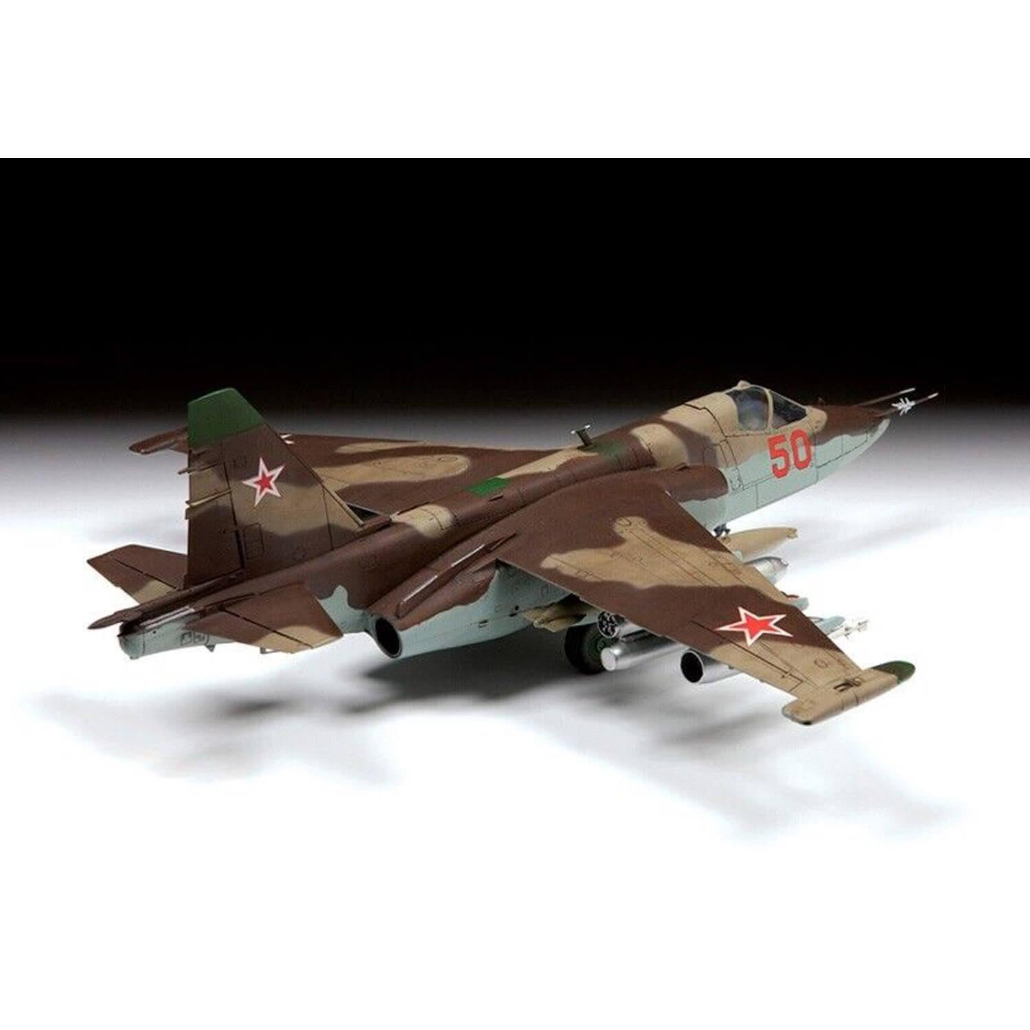 ZVEZDA 4807 1:48 Sukhoi SU-25 Frogfoot Sov.att.airc. - Kit modellino in plastica, da assemblare, riproduzione dettagliata, non verniciata