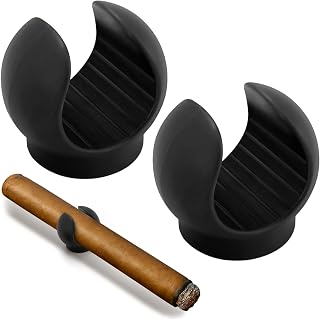 2 Pack Magnetic Golf Cigar Holder – Universal Fit for 38-56 Ring Cigars | Heavy Duty Neodymium Magnet | Golf Cart, Grill & Outdoor Accessories
