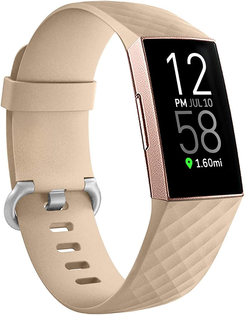 Ouwegaga Bands Compatible for Fitbit Charge 4 and Charge 3 Water Resistant Fitness Wristbands Combo