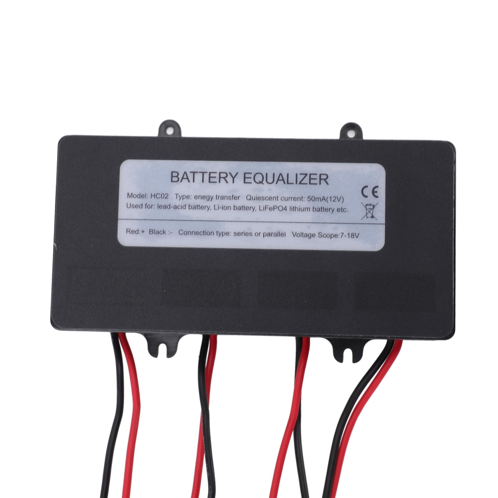 Bilanciatore Batteria, Banco Batteria 4x12V Corrente di Compensazione 10A Bilanciatore 48V, Tensione con Display a LED per Auto Barche Sistemi Solari Carrelli Elevatori Elettrici